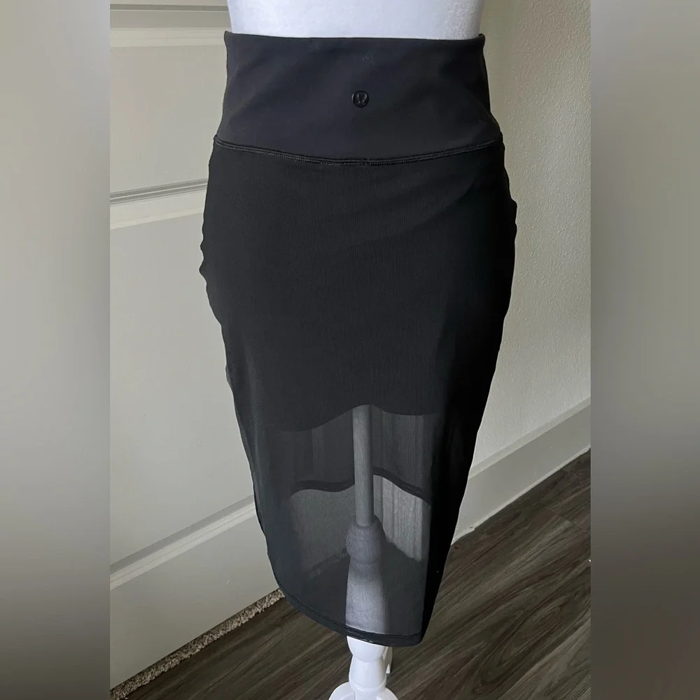 Lululemon Athletica lab Black mini and Midi Pencil Skirt